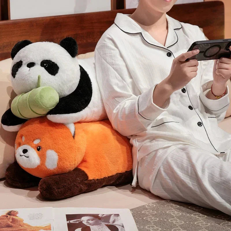 BowLift | Long Snuggly Fluffy Red Panda Plushies
