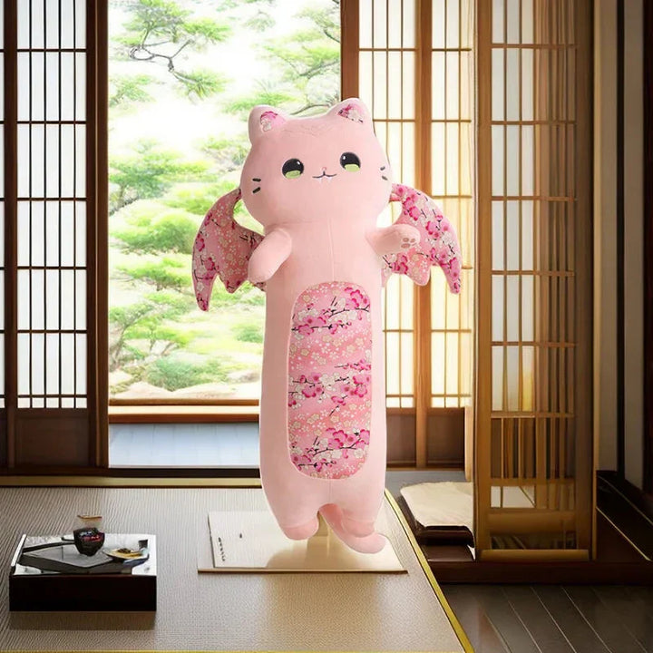 BowLift | Long Snuggly Luna & Solis Sakura Cat Plushies