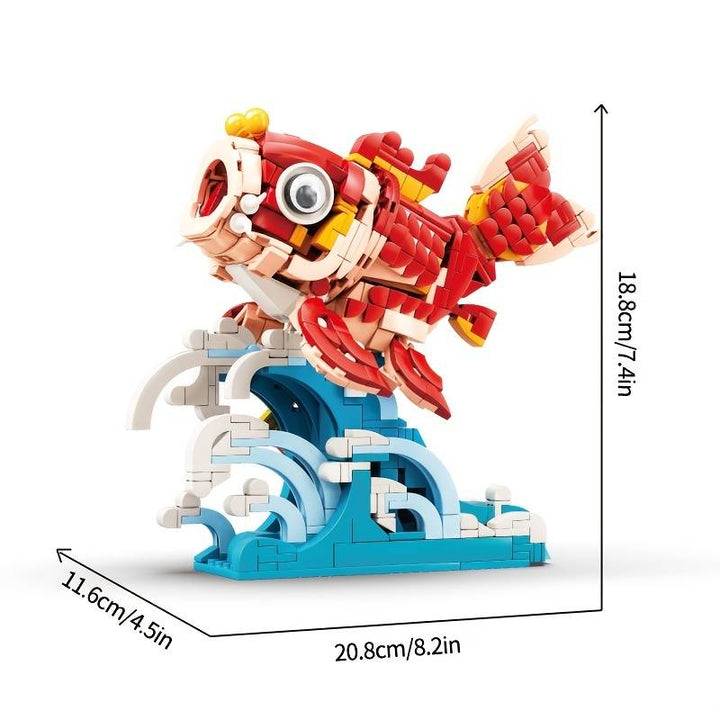 BowLift | Lucky Red Fish Wave Micro Building Set