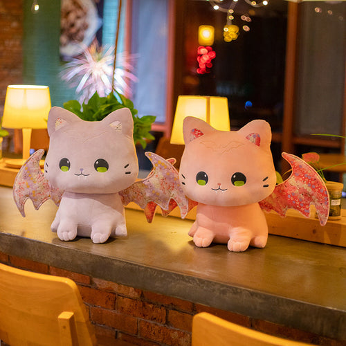 BowLift | Luna & Solis the Kawaii Sakura Cats with Wings Plushies