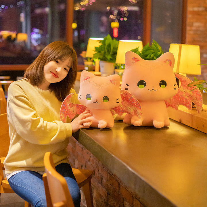 BowLift | Luna & Solis the Kawaii Sakura Cats with Wings Plushies