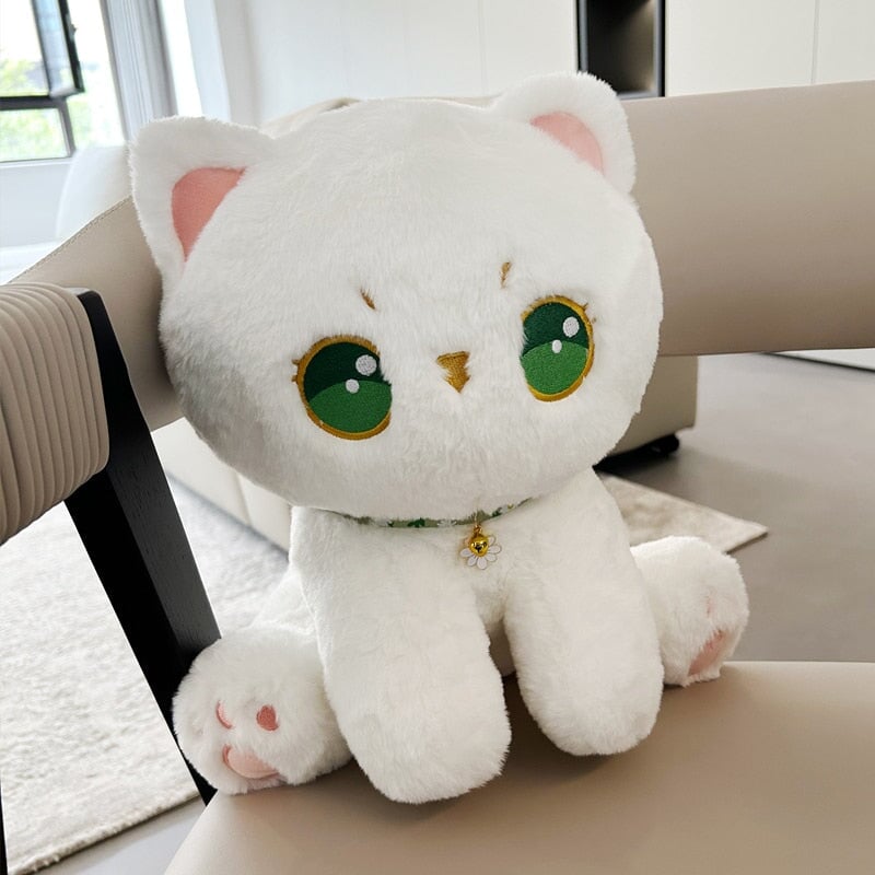 BowLift | Luna the Fluffy White Cat Plush