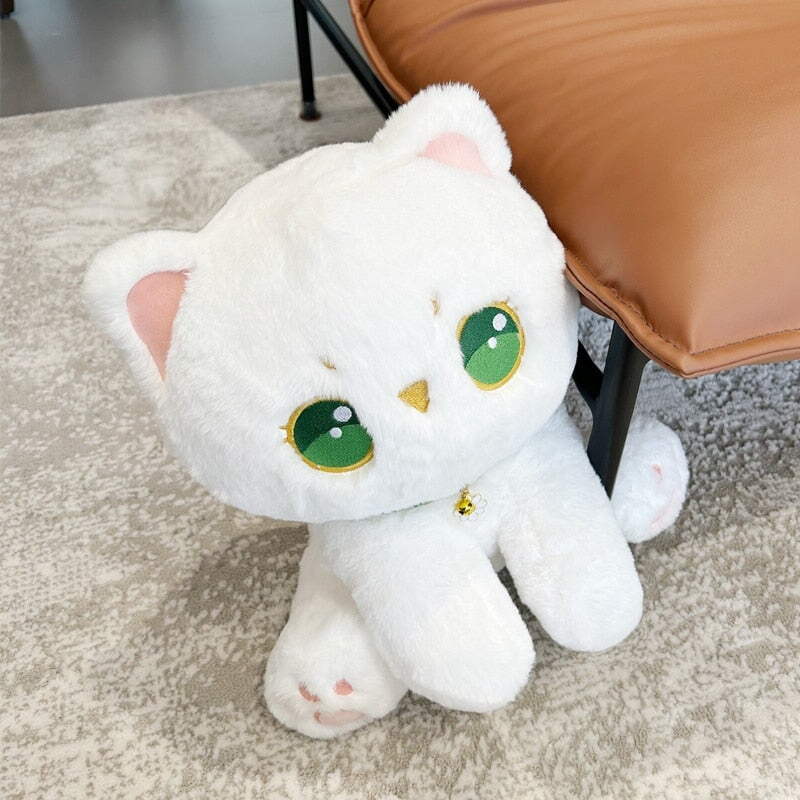 BowLift | Luna the Fluffy White Cat Plush