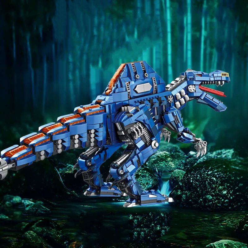BowLift | Majestic Blue Spinosaurus Building Sets