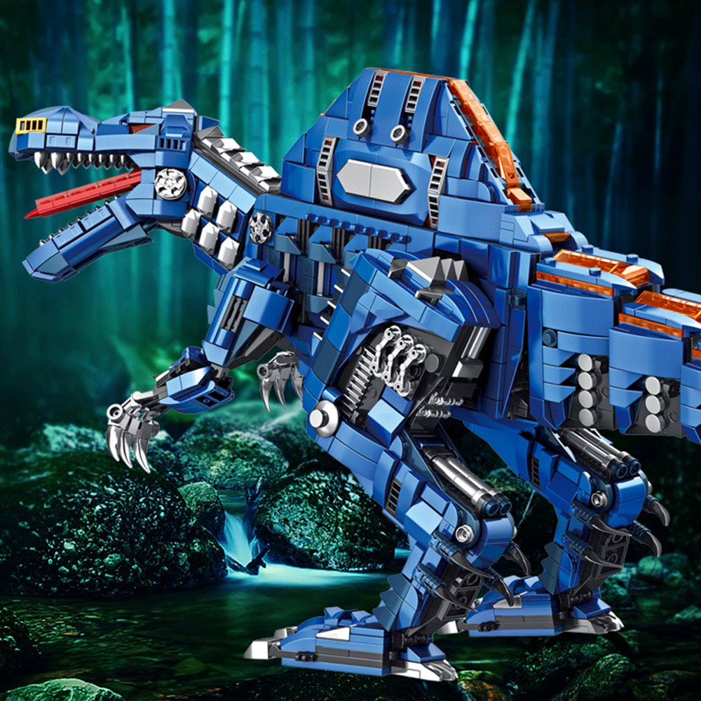 BowLift | Majestic Blue Spinosaurus Building Sets