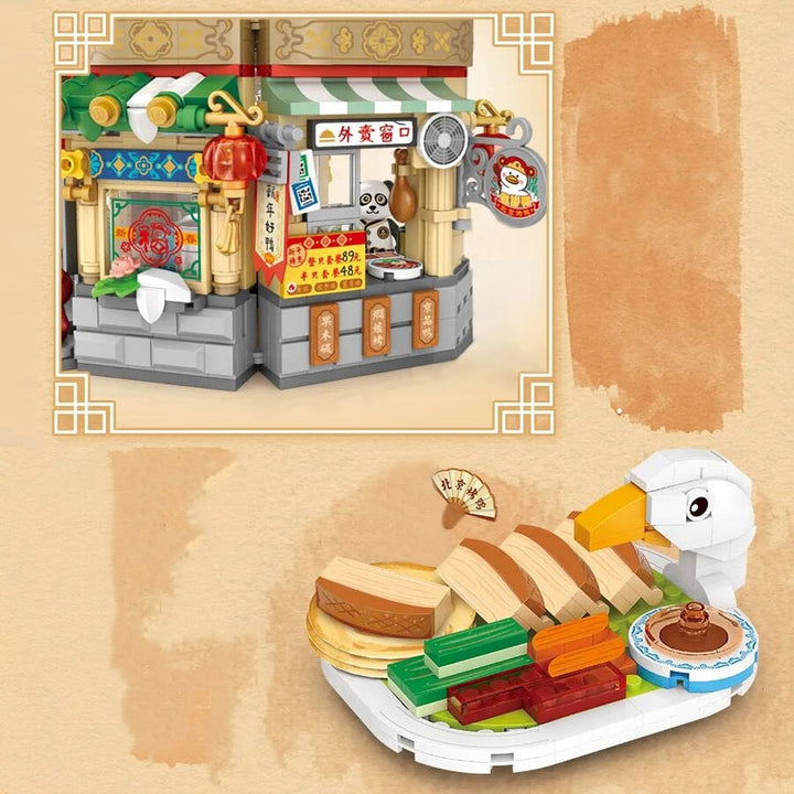 BowLift | Mei Mei Panda Peking Duck Restaurant Micro Building Blocks With Lights