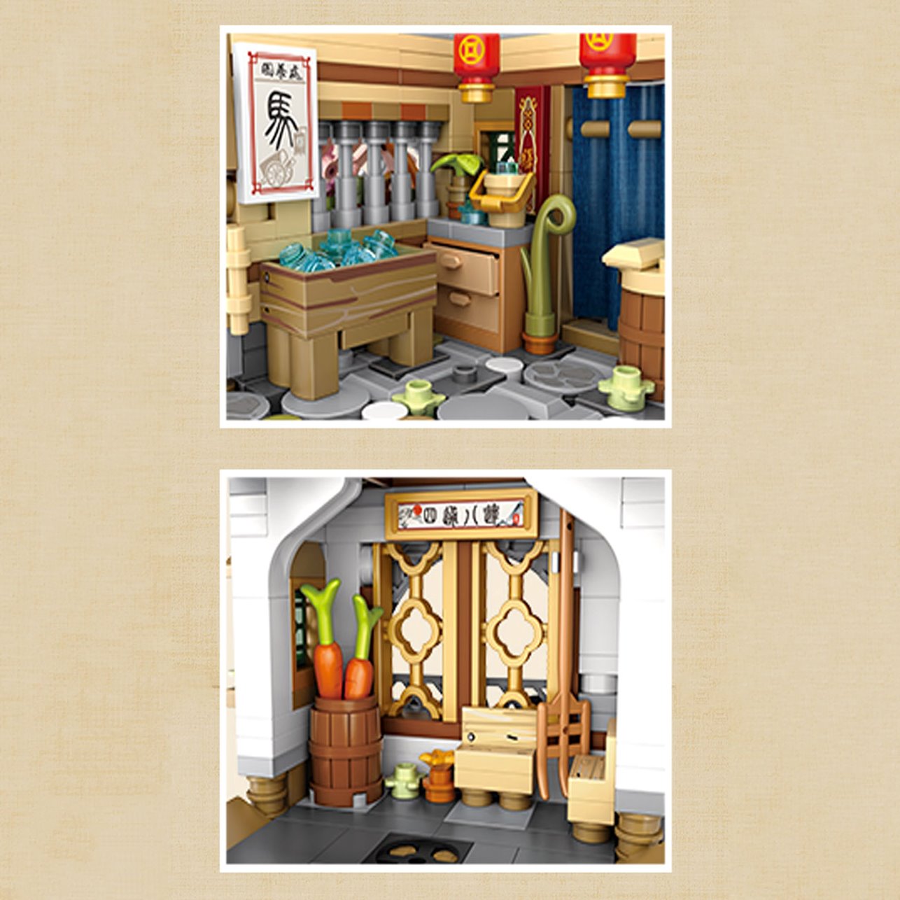 BowLift | Merchant Store & Horse Stable Micro Building Sets Collection
