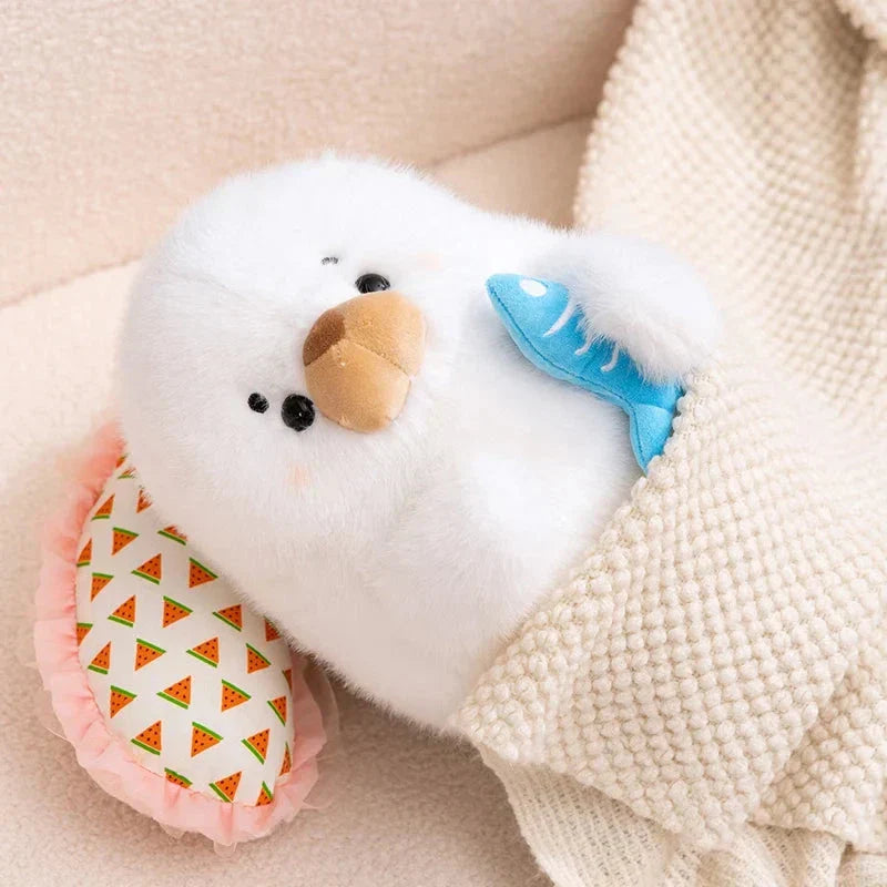 BowLift | Mochi Seal Plushie with Fish