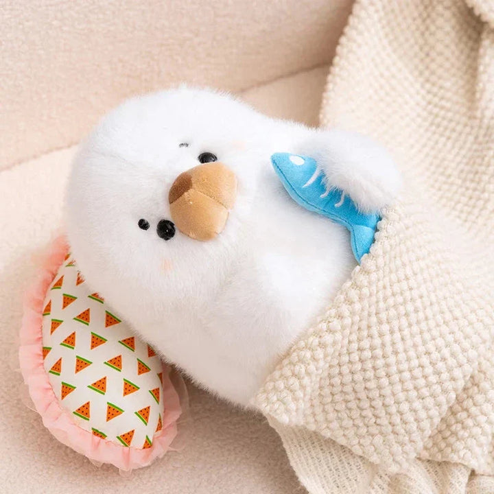 BowLift | Mochi Seal Plushie with Fish