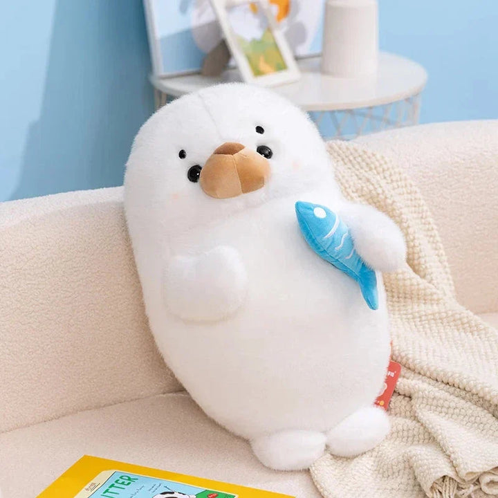 BowLift | Mochi Seal Plushie with Fish