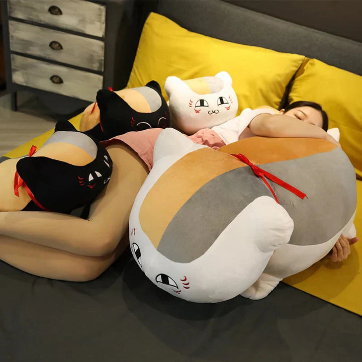 BowLift | Natsume Yuujinchou Nyanko Cat White Black Plushie