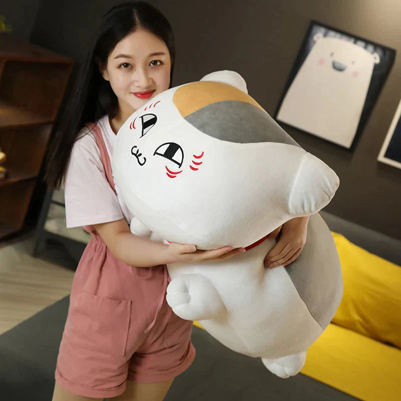 BowLift | Natsume Yuujinchou Nyanko Cat White Black Plushie