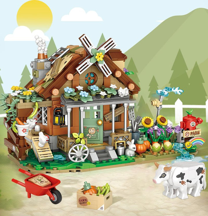 BowLift | Old MacDonald Farm House Micro Building Block