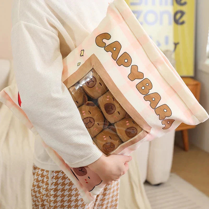 BowLift | Pink Brown Capybara Candy Bag Plushies