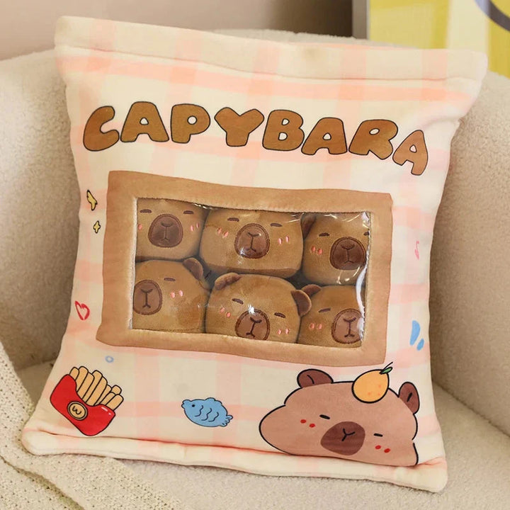 BowLift | Pink Brown Capybara Candy Bag Plushies