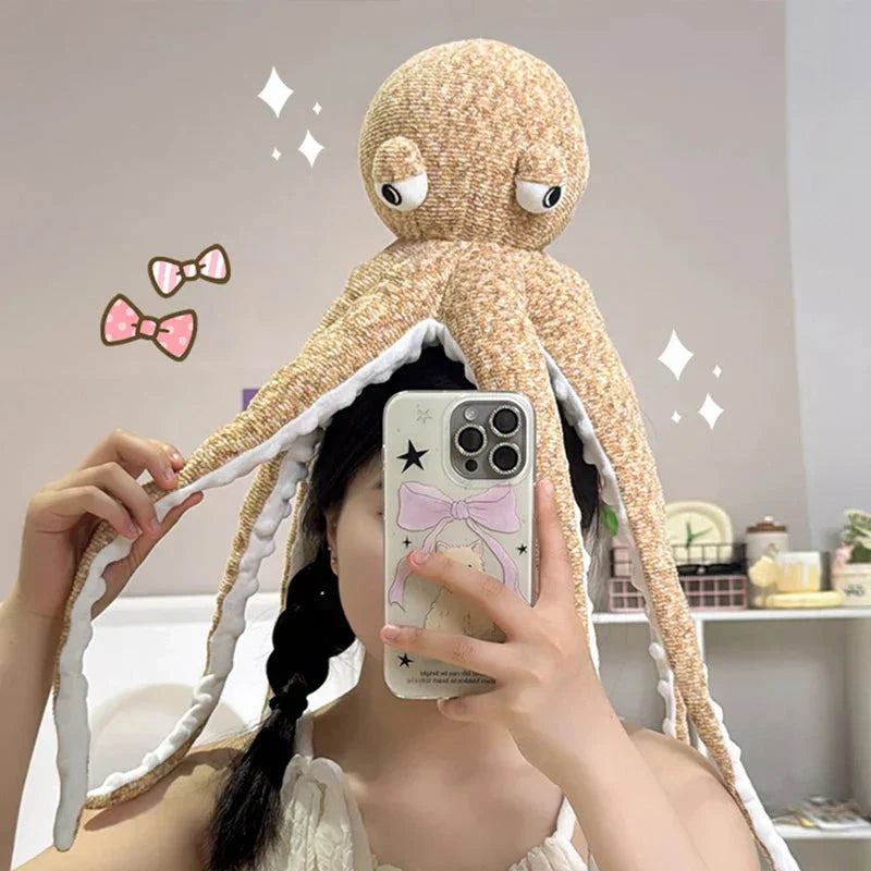 BowLift | Pink Brown Funny Octopus Plushies