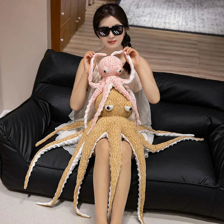 BowLift | Pink Brown Funny Octopus Plushies