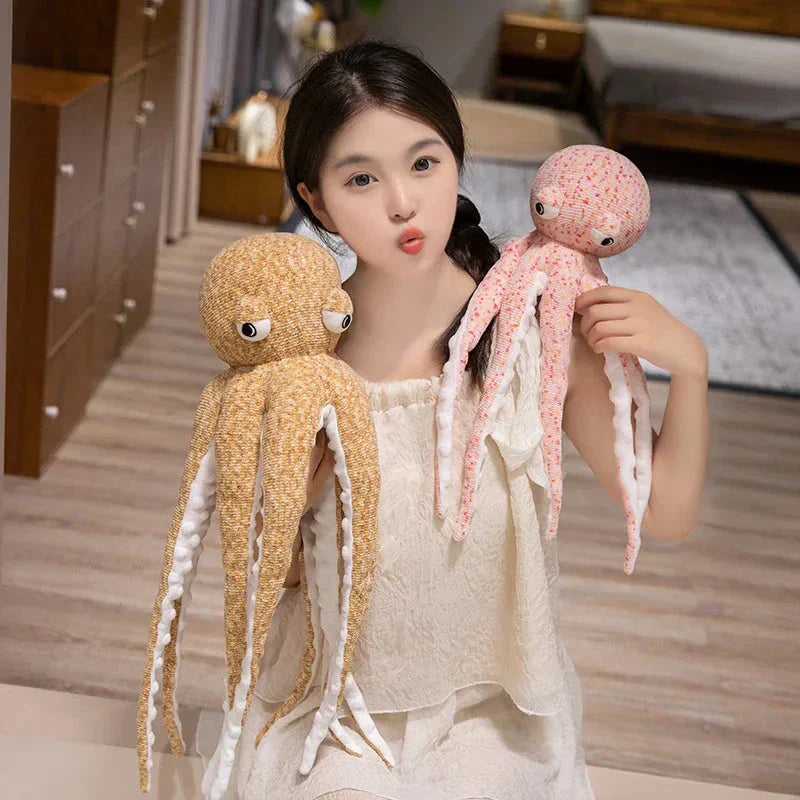 BowLift | Pink Brown Funny Octopus Plushies