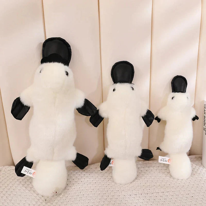BowLift | Pleep the Fluffy Brown & White Platypus Plush