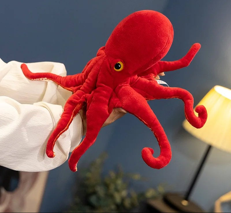 BowLift | Red Life-like Octopus Plushie