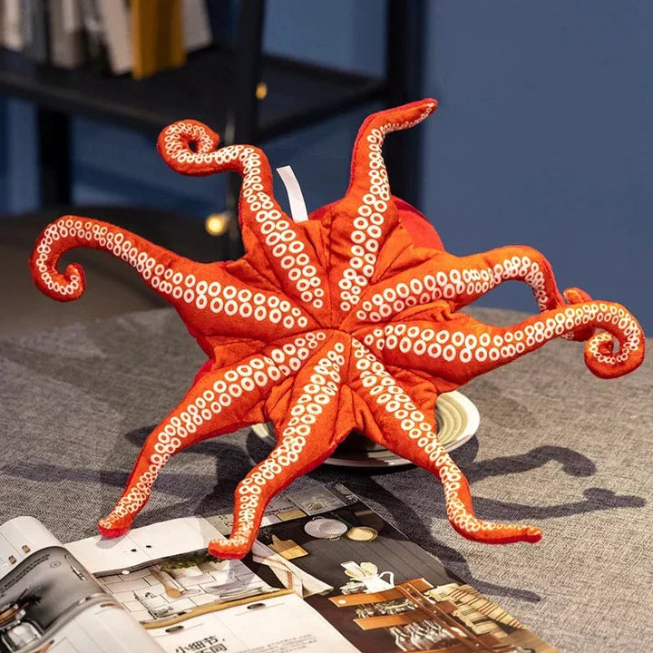 BowLift | Red Life-like Octopus Plushie