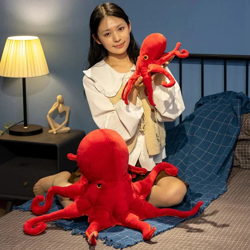 BowLift | Red Life-like Octopus Plushie
