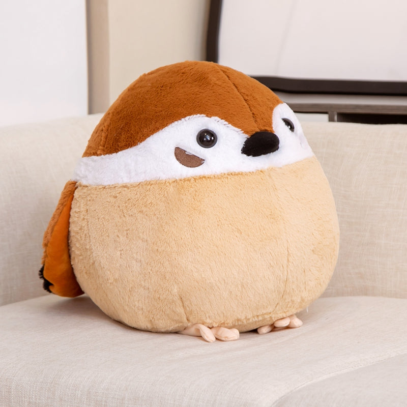 BowLift | Round Chonky Sparrow Raven Crow Bird Plushies