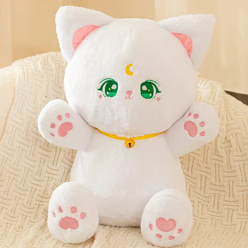 BowLift | Sailor Moon Fluffy Black White Cat Plushies