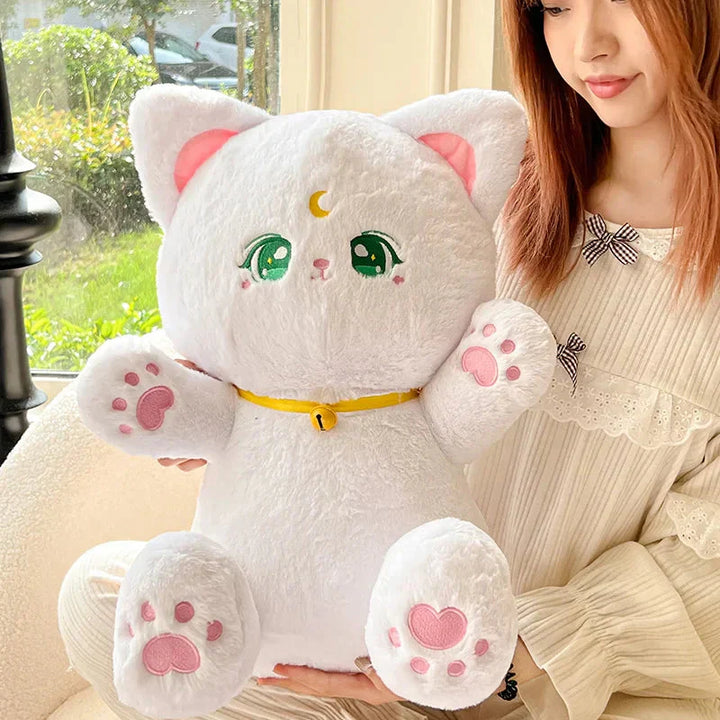BowLift | Sailor Moon Fluffy Black White Cat Plushies