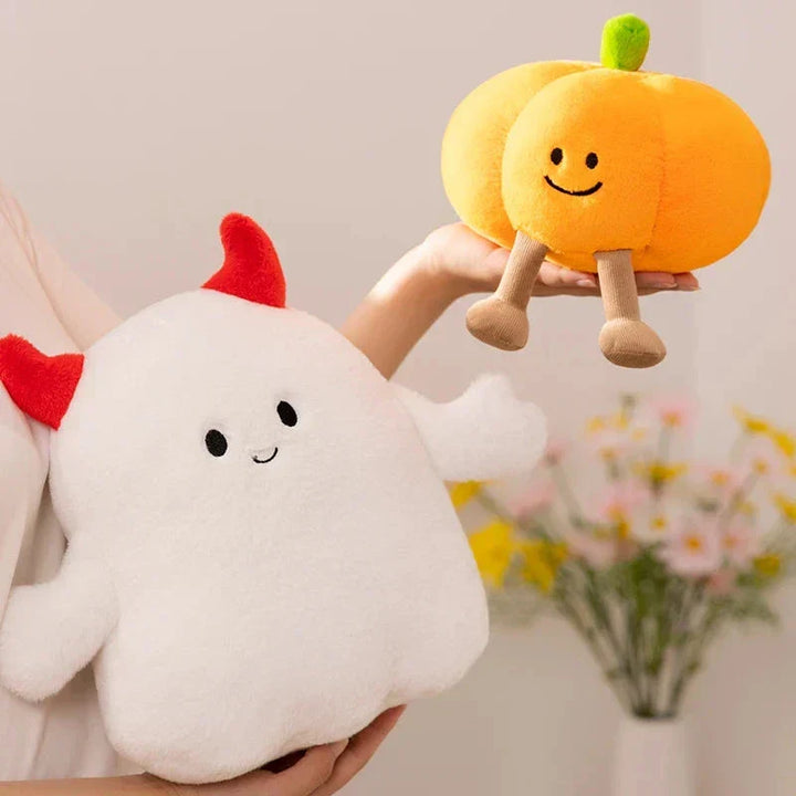 BowLift | Smiling Halloween Pumpkin Ghost Plush