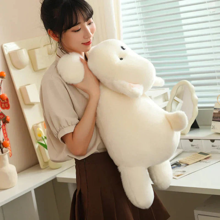 BowLift | Snowy the White Maltese Plushie with Frog Hat