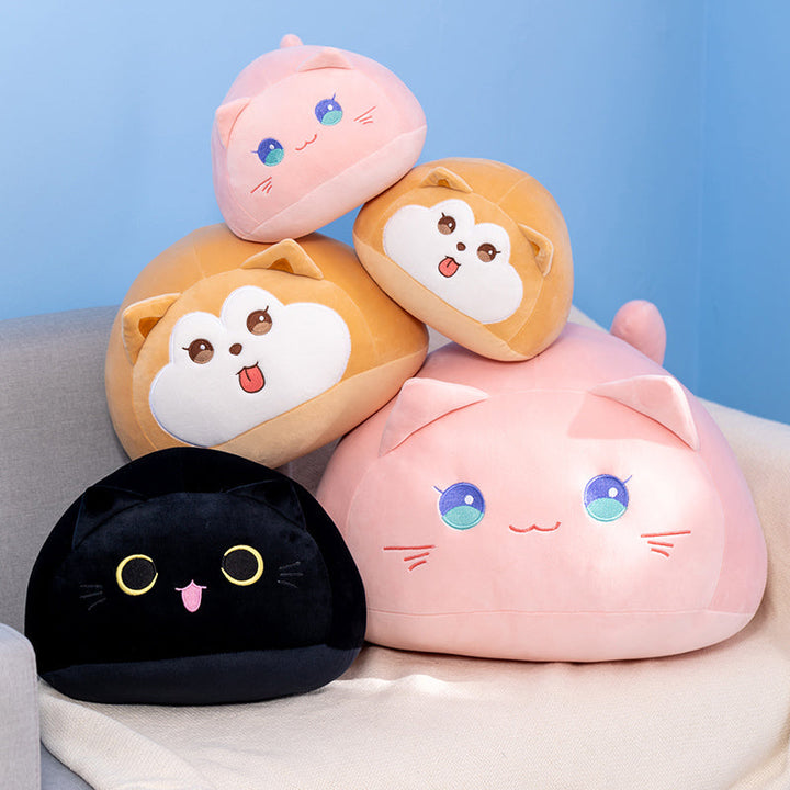 BowLift | Soft Pebble Cats & Dog Animal Plushies Collection
