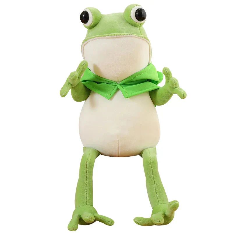 BowLift | Tito the Funny Green Frog Plush with Hat