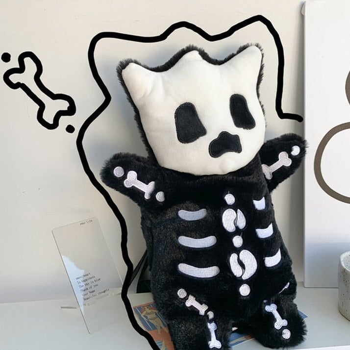 BowLift | Whisper the Mini Skeleton Plush Backpack