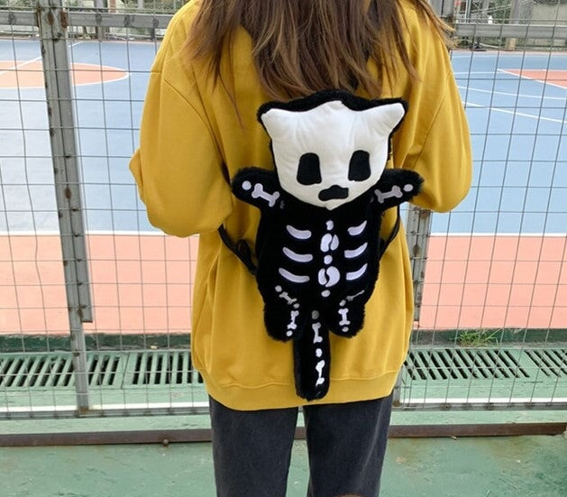 BowLift | Whisper the Mini Skeleton Plush Backpack