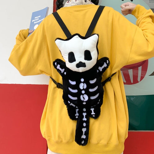 BowLift | Whisper the Mini Skeleton Plush Backpack