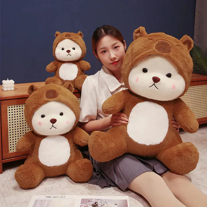 BowLift | White Bear Capybara Costume Plushie