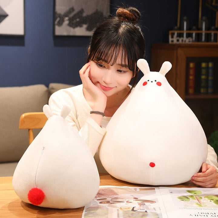 BowLift | Zuki the White Bunny Plushie with Mini Face