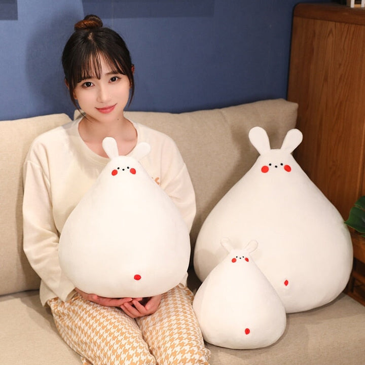 BowLift | Zuki the White Bunny Plushie with Mini Face