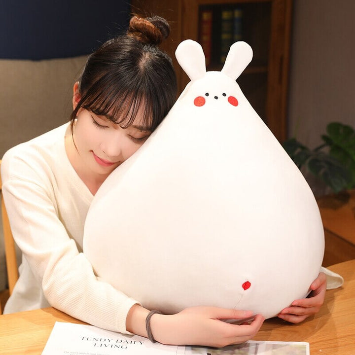 BowLift | Zuki the White Bunny Plushie with Mini Face