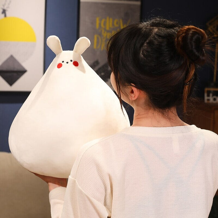 BowLift | Zuki the White Bunny Plushie with Mini Face