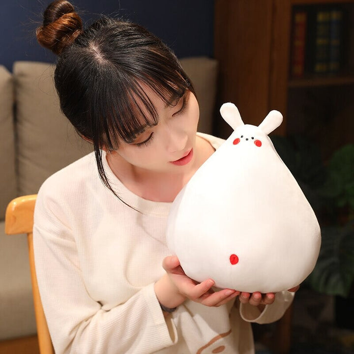 BowLift | Zuki the White Bunny Plushie with Mini Face