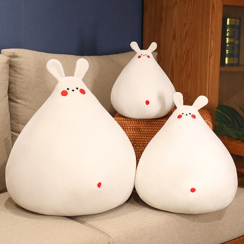 BowLift | Zuki the White Bunny Plushie with Mini Face