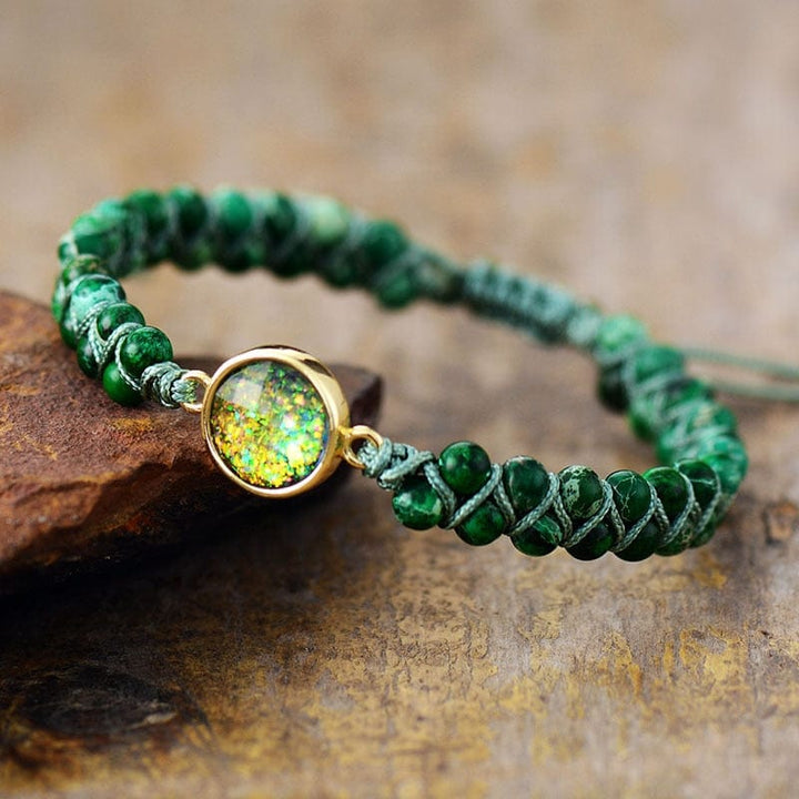 Gaia Earth Bracelet of Opal and Jasper - Unique and Elegant Bowlift
