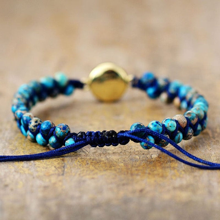 Ocean-Inspired Opal & Jasper Bracelet - Thalassa Collection Bowlift