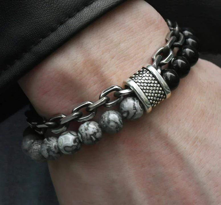 Darius Bracelet - Jaspis Bescherming voor Energie Bowlift