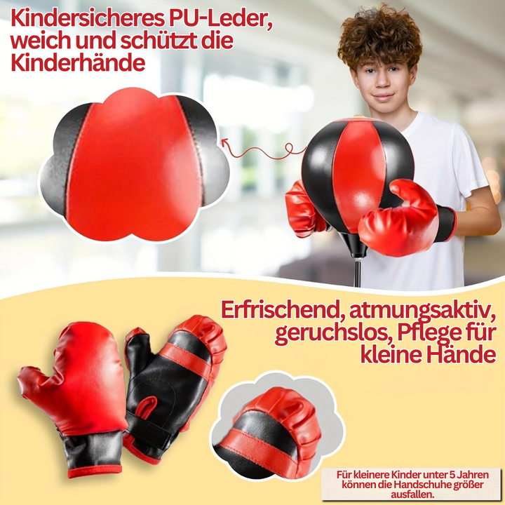 BoksFun JuniorSet – Adjustable punching bag with gloves for children | Bowlift