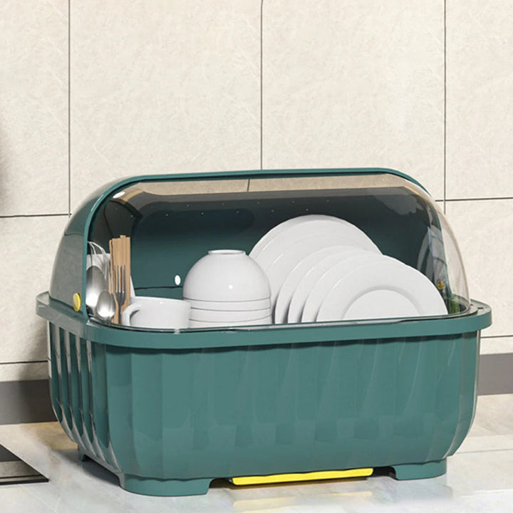 Kitchen Dish Drainer Rack Removable Drip Tray Organizer Drying Rack | Bowlift