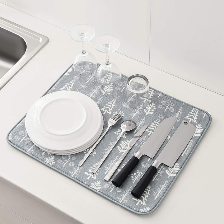 Kitchen Drying Mat Cups Dishes Cutting Board Absorbent Placemat | Bowlift