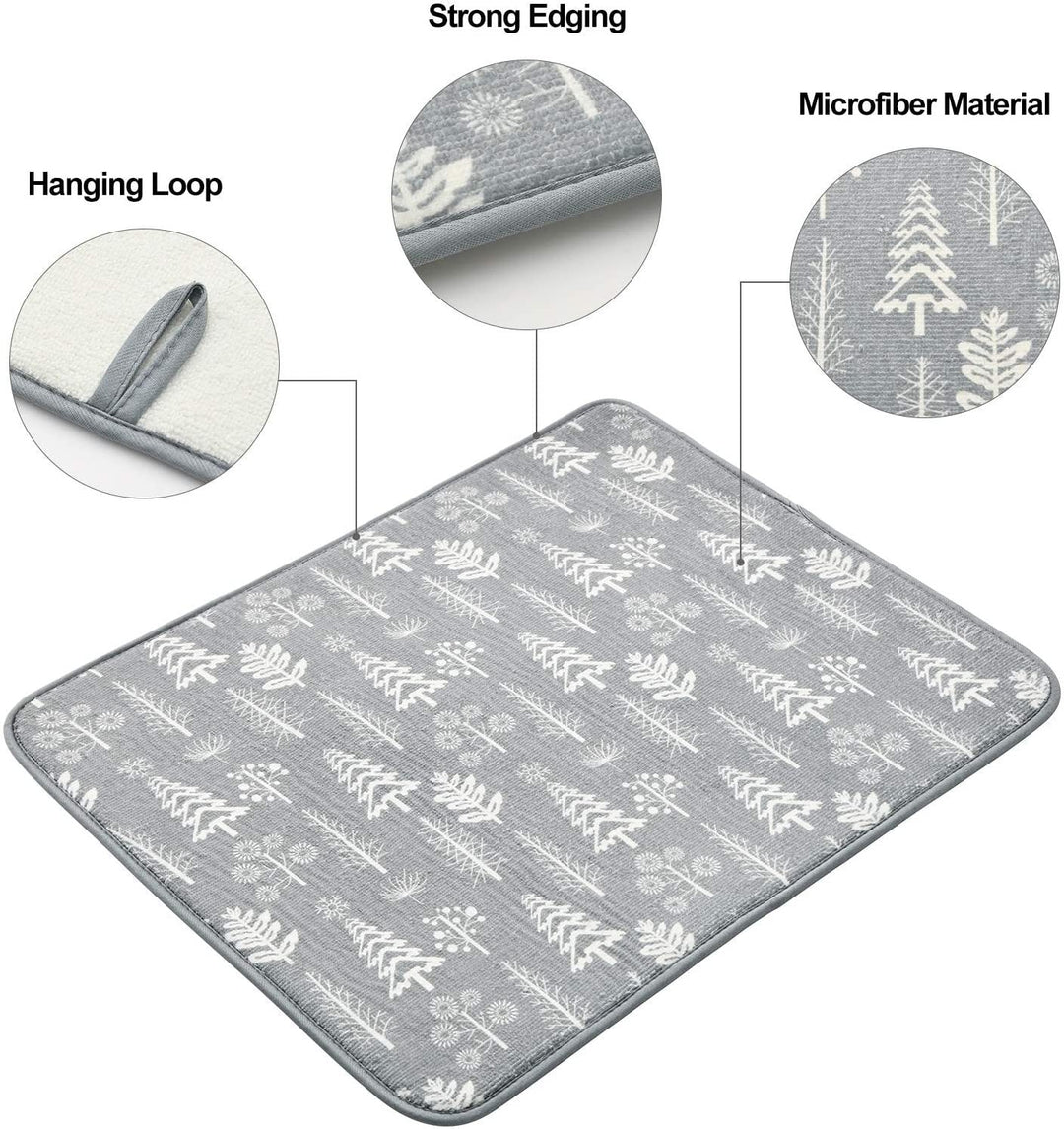 Kitchen Drying Mat Cups Dishes Cutting Board Absorbent Placemat | Bowlift